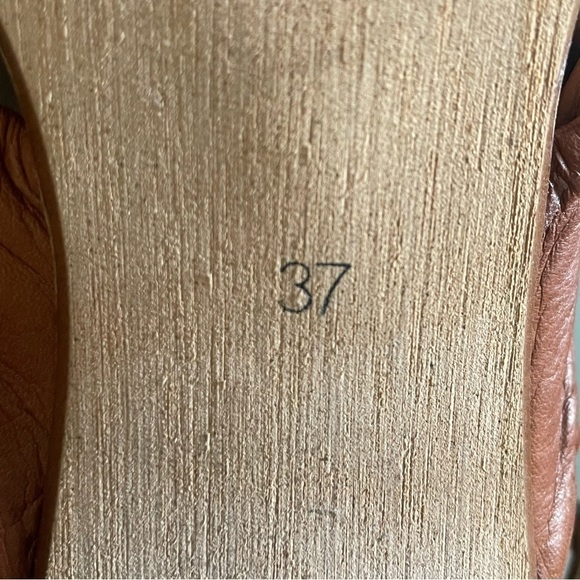 Miz Mooz Leather Sandals 2”  Stacked Block Heel Size 37 - Picture 8 of 13